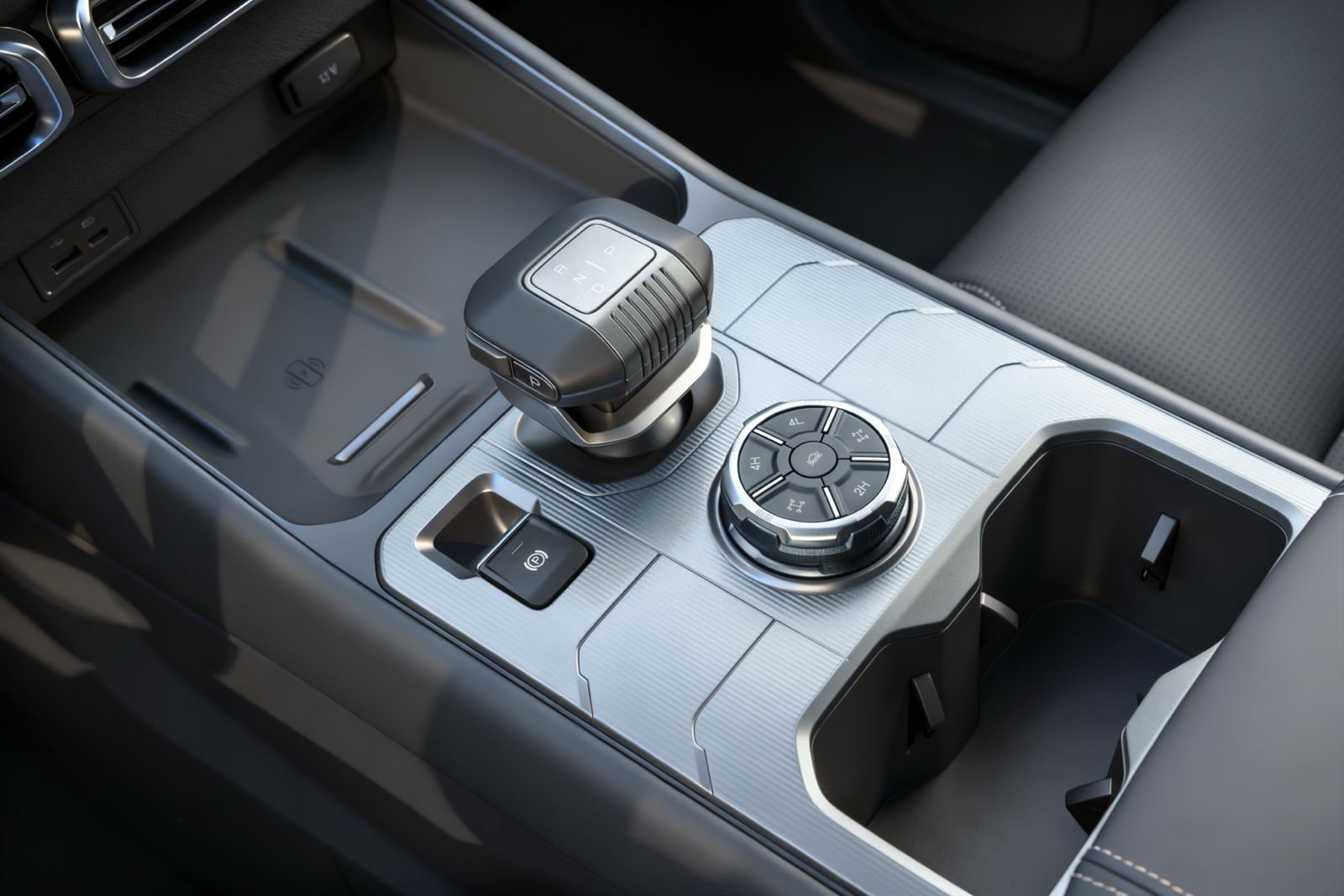 Rely R8 interior — 2H · 4H · 4L